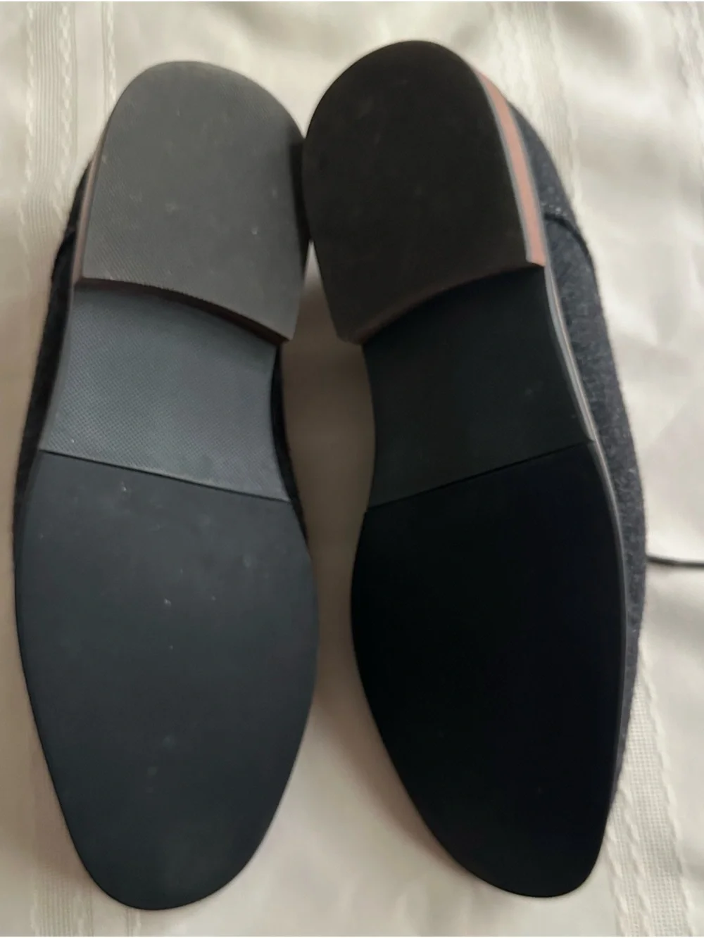 Giorgio Brutini Oxford Shoes Size 8.5 US Black/Gray Melange Fabric Men’s